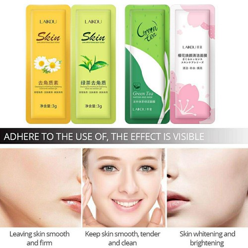 Set 2 mặt nạ ngủ và 2 tẩy tế bào chết mặt laikou