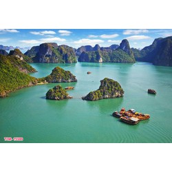 Tranh 3D Hạ Long siêu nét Zalo : 0862200788