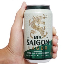 Thùng 24 lon bia Sài Gòn Lager 330ml