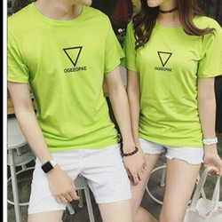 (COMBO) 2 áo thun cập đôi màu xanh COTTON 4C – an001