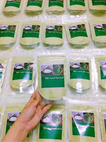 Bột Yến mạch trà xanh 100g
