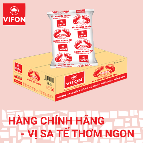 Hình ảnh Thùng 30 Mì Chính Hiệu Hai Tôm VIFON (75g / Gói)