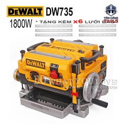 Máy bào cuốn dewalt dw735 - tặng kèm 3 lưỡi bào