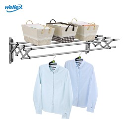 Giàn phơi gắn tường thu gọn inox Wellex JR4100