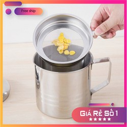 Bình Lọc Dầu Ăn 1,5L INOX 304. Lọc dầu ăn xả bỏ cặn, Ca lọc dầu ăn, Bình đựng dầu, hũ chứa đựng dầu lọc cặn dầu chiên Bình Lọc Dầu Ăn 1,5L INOX 304. Lọc dầu ăn xả bỏ cặn, Ca lọc dầu ăn, Bình đựng dầu, hũ chứa đựng dầu lọc cặn dầu chiên