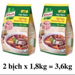 Hạt Nêm Knorr Thịt Thăn Xương Ống Và Tủy 1.8kg combo 2 gói