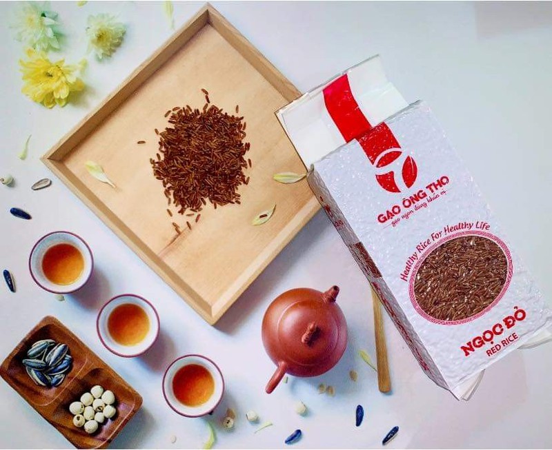 combo 5kg gạo lứt đỏ huyết rồng Ông Thọ- Giá siêu rẻ