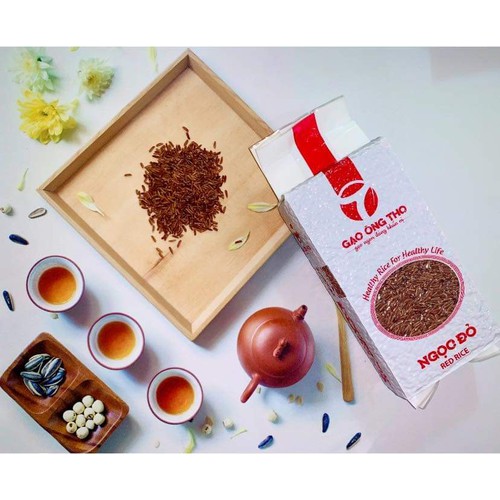 combo 5kg gạo lứt đỏ huyết rồng Ông Thọ- Giá siêu rẻ