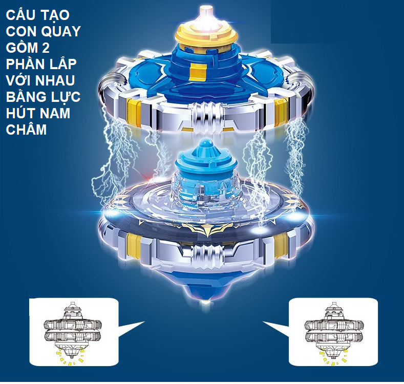 Đồ chơi mô hình con quay Đại chiến vô cực Infinity Nado 5 bằng hợp kim nhựa cao cấp