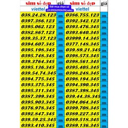 xả kho viettel sảnh 123. 234. 345. 456...