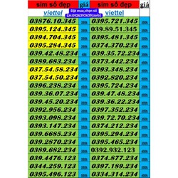 sim viettel sảnh 123.345.567
