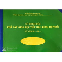 Sổ theo dõi phổ cập giáo dục tiểu học