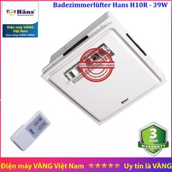 Quạt mát âm trần Hans H10S