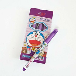 viết mực tím đoremon thiên long hộp 10 cái