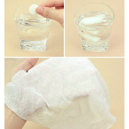 combo 100 viên khăn giấy nén