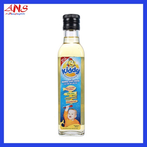 Dầu ăn Kiddy dinh dưỡng cá hồi cho bé 250ml