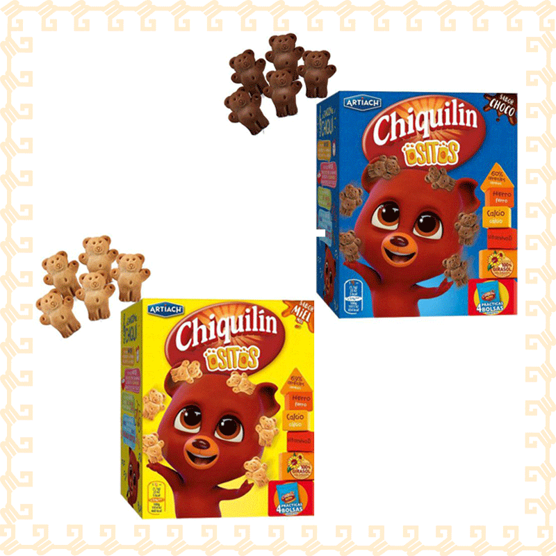 Bánh quy nhập khẩu Tây Ban Nha thương hiệu Chiquilin Ositos 160G (Mật ong, Sô cô la) Bánh quy nhập khẩu Tây Ban Nha thương hiệu Chiquilin Ositos 160G (Mật ong, Sô cô la)