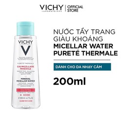 >> SO SÁNH GIÁ NƯỚC TẨY TRANG CHO DA NHẠY CẢM VICHY PURETÉ THERMALE MINERAL WATER SENSITIVE SKIN 200ML | Shopee Lazada Sendo Tiki 23 Nước Tẩy Trang Vichy Mineral Micellar Water Pureté Thermale Cho Da Nhạy Cảm 200ml