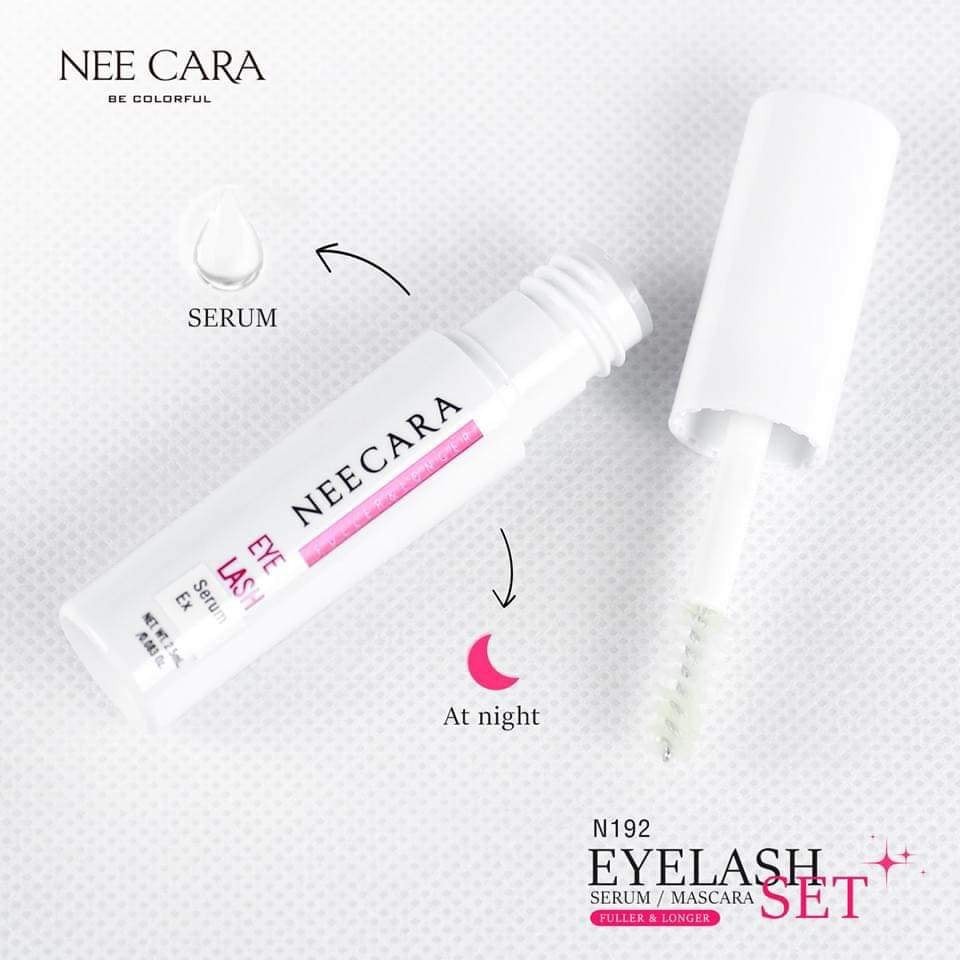 Hình ảnh SET MASCARA & CHUỐT DƯỠNG MI NEECARA THÁI LAN CHÍNH HÃNG