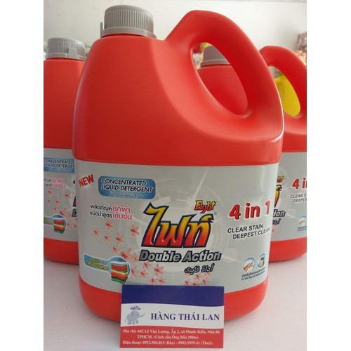 Hình ảnh Nước giặt Fight Thái Lan 4 in 1 3.5L