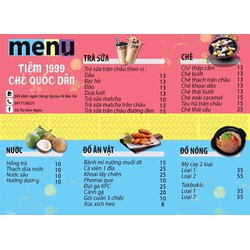 Làm Menu Đẹp Bẳng Chất Liệu Formex