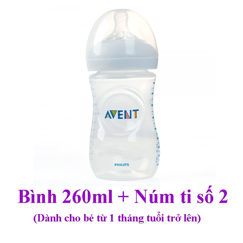 Bình sữa Philips' Avent Natural - Made in England -Bill Úc