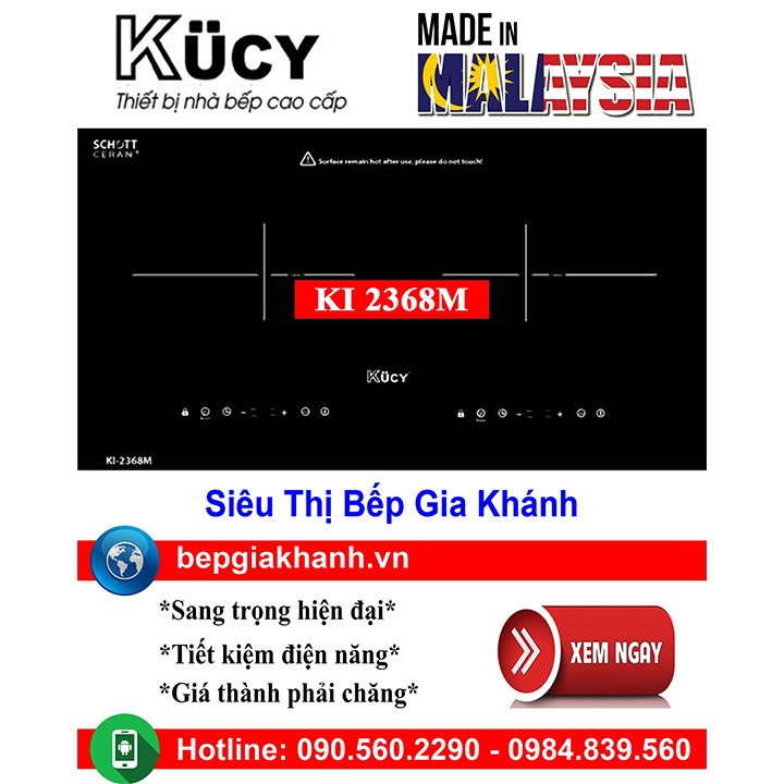Bếp từ đôi Kucy KI-2368M
