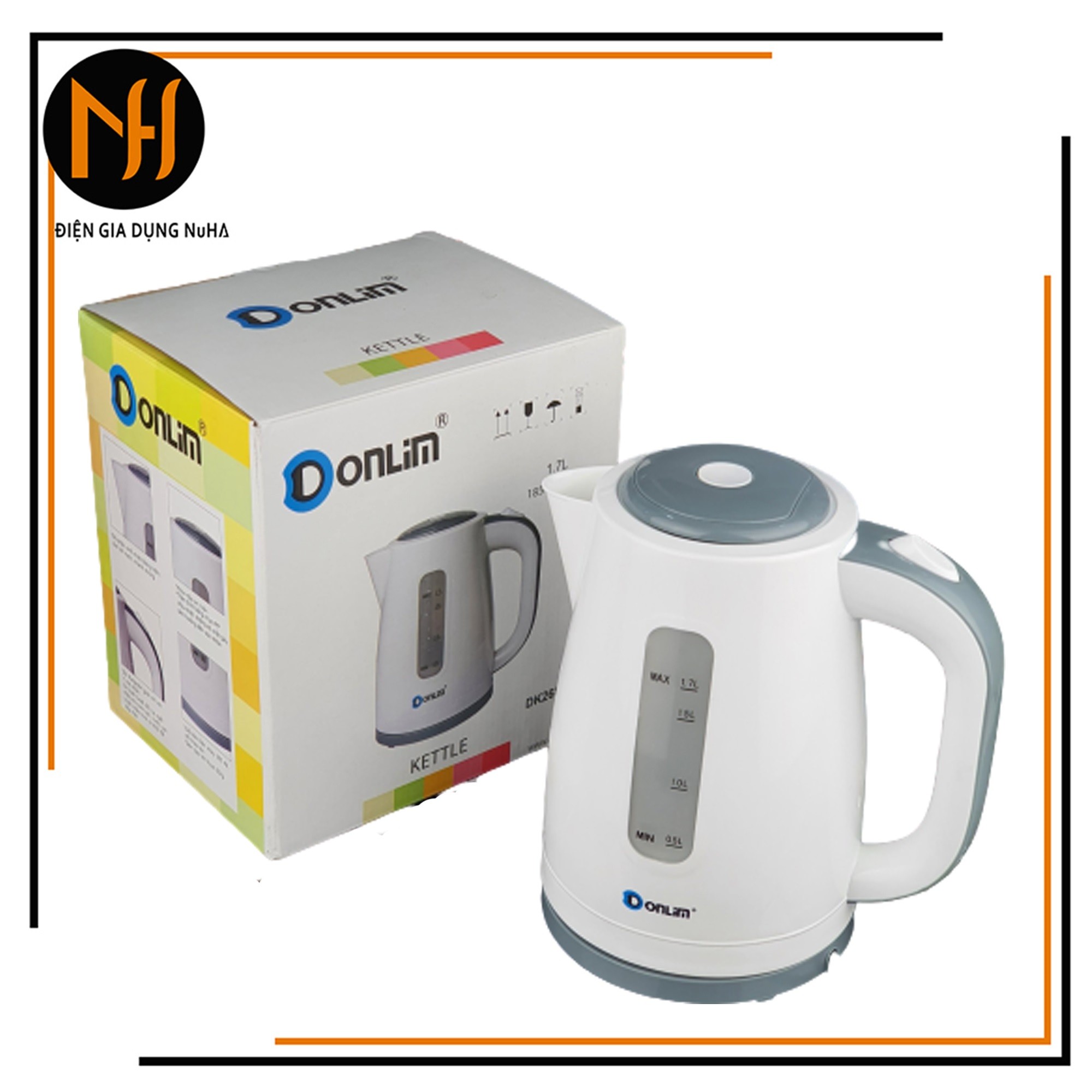 Bình đun siêu tốc Donlim DK268 1.7L