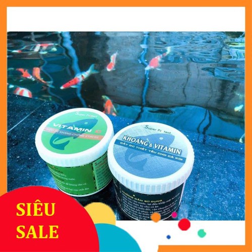 Vitamin C và Khoáng cho cá Koi (bộ đôi sản phẩm)