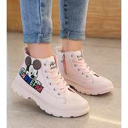 Giày thể thao cổ cao siêu nhẹ in hình Micky mẫu mới size 27 - 37 TT29