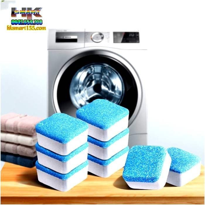 Combo 24 Viên Tẩy Lồng Máy Giặt Siêu Sạch Tiện Lợi - Tẩy Mùi Hôi, Vết Bẩn, Chống Bám Cặn - 24 Viên Giặt - 242