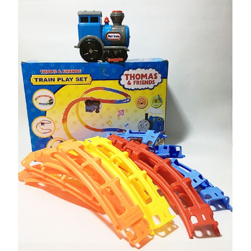 Đường ray xe lửa lượn siêu tốc uốn lượn, có nhạc đèn