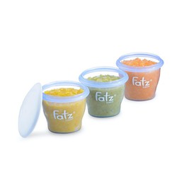 Bộ 3 cốc trữ thức ăn dặm Fatzbaby - 85ml