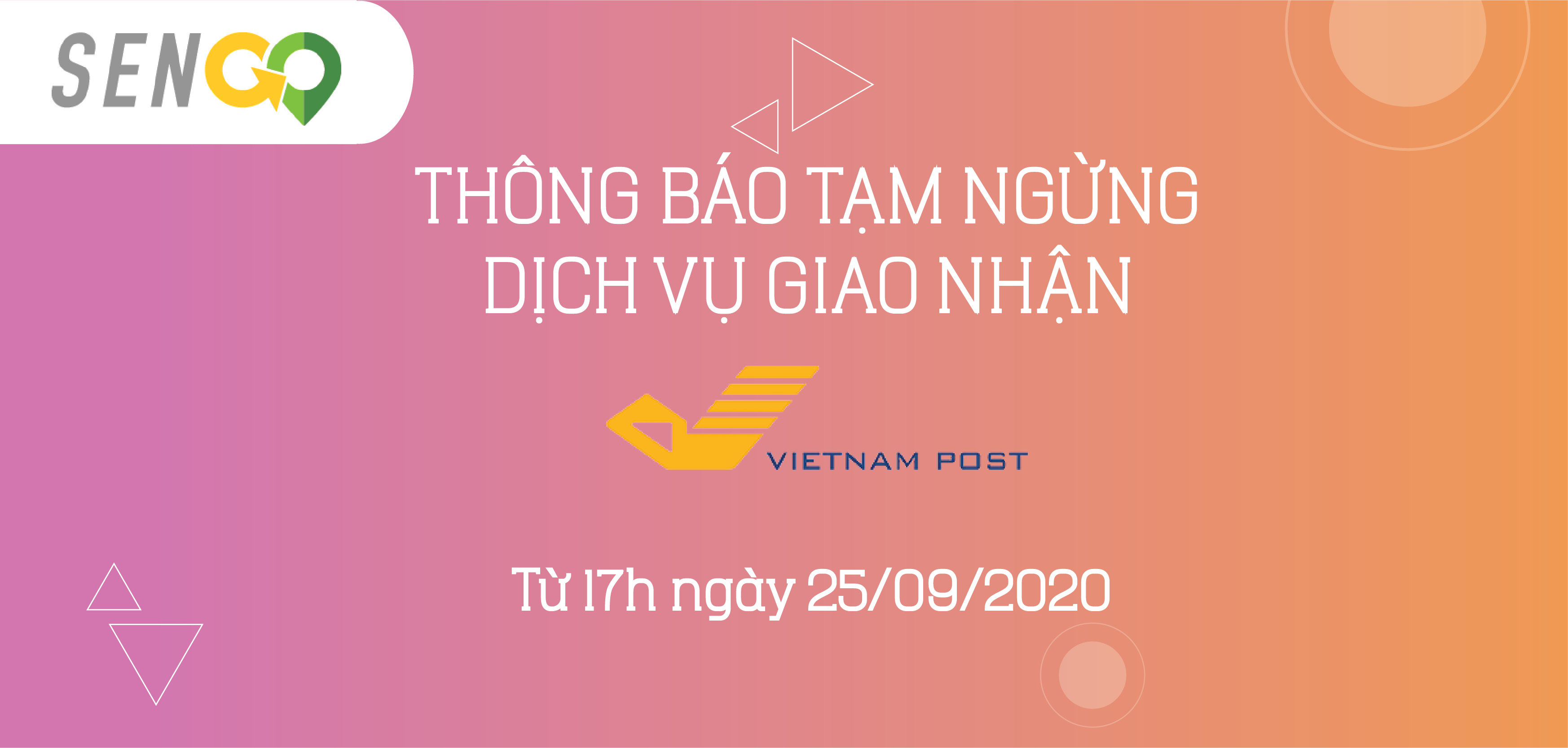 Tạm ngừng dịch vụ VNPost