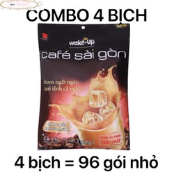 Cà phê sữa Wake Up 456g combo 4 bịch