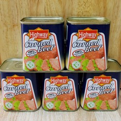 THỊT BÒ ĐÓNG HỘP CORNED BEEF HIGHWAY 340G CỦA MỸ