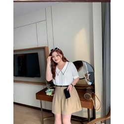 Áo sơ mi nữ kiểu Hàn Quốc (Hàng Order) áo sơ mi nữ big size áo sơ mi cho người mập – SMN002