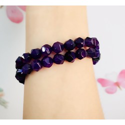 Vòng tay phong thuỷ đá cẩm thạch tím
