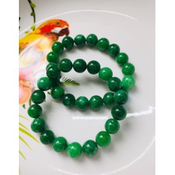 Vòng tay phong thuỷ đá thạch anh xanh