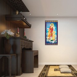 Tranh dán tường tam thánh 40x80
