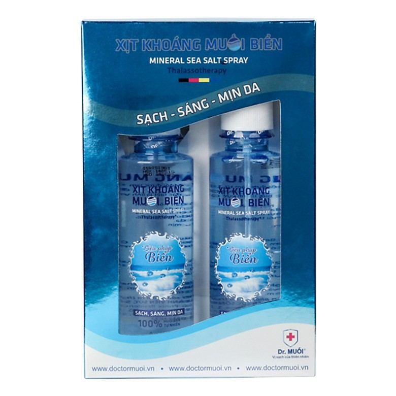 Bộ 2 Chai Xịt Khoáng Muối Biển Dr. Muối (185Ml/Chai)
