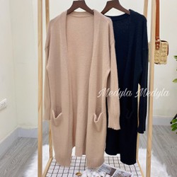 Áo Cardigan dáng dài thu đông dày dặn - Áo khoác len dài có túi hot 2020 - CDG - Được Kiểm Hàng Áo Cardigan dáng dài thu đông dày dặn - Áo khoác len dài có túi hot 2020 - CDG - Được Kiểm Hàng