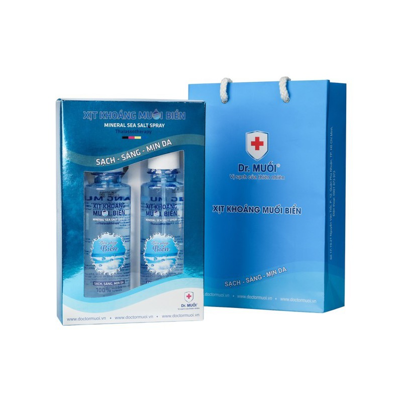 Bộ 2 Chai Xịt Khoáng Muối Biển Dr. Muối (185Ml/Chai)