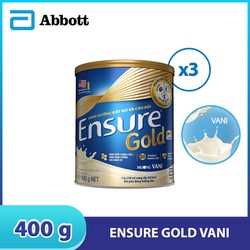 Sữa bột Abbott Ensure Gold 400g combo 3 lon