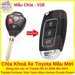 Chìa Khoá Gập Xe Toyota Fortuner Vios Innova Corolla Altis Hliux Chìa Khoá Gập Xe Toyota Fortuner Vios Innova Corolla Altis Hliux