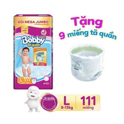(tặng 12 miếng / 9 miếng tả )Tả quần Bobby L111 siêu thoáng số 1 nhật bản date mới – bb3