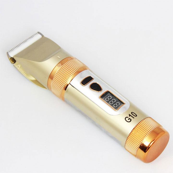 Tông Đơ Cắt Tóc Nhật Bản G10 Có đèn Led 2 Pin Lưỡi Tự Mài [ FULLBOX ]