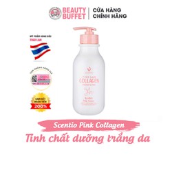 Dưỡng Thể Dưỡng Trắng Và Sáng Mịn Da Scentio Pink Collagen Body Essence 350ml