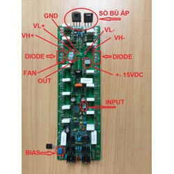 Mạch  công suất cục đẩy LA600 LA800 1300W 1 kênh có bù áp [ĐƯỢC KIỂM HÀNG] 12820549