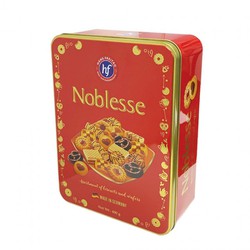Hộp bánh quy bánh xốp Noblesse – hộp thiếc đỏ 400g